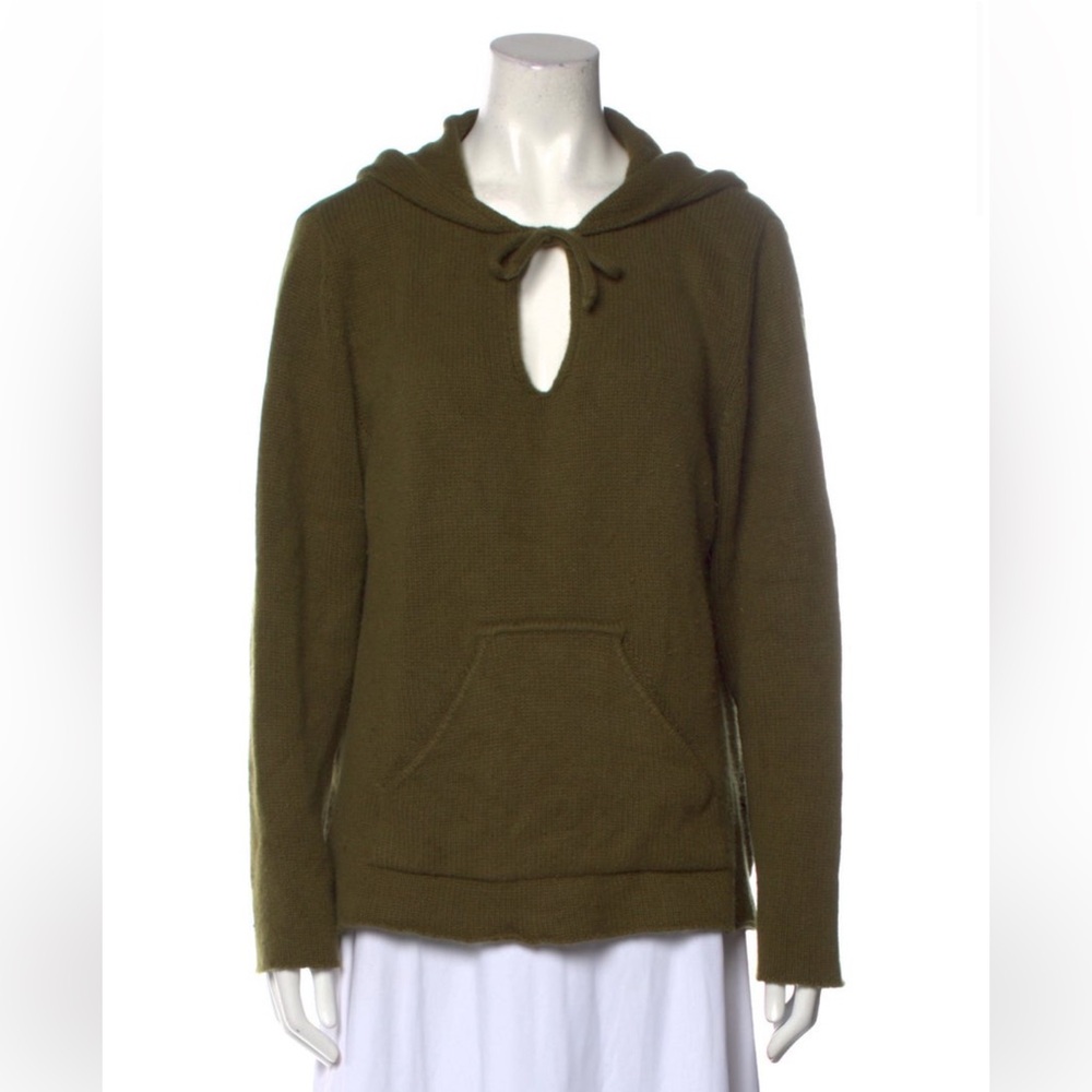 Lucien Pellat-Finet Olive Green Cashmere Sweater
